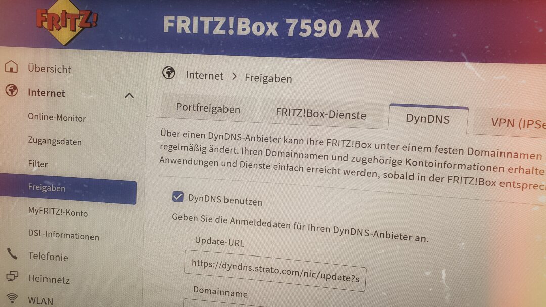 FRITZ!Box: Einstellungen fĂŒr Synology NAS-Server