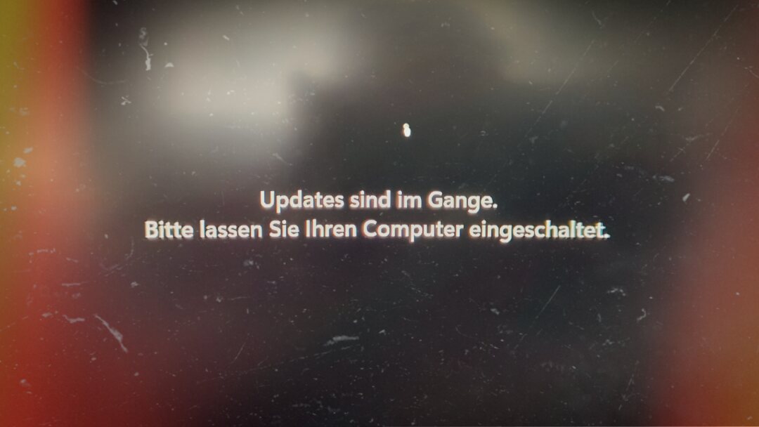 Windows Updates sind im Gange âSchleifeâ