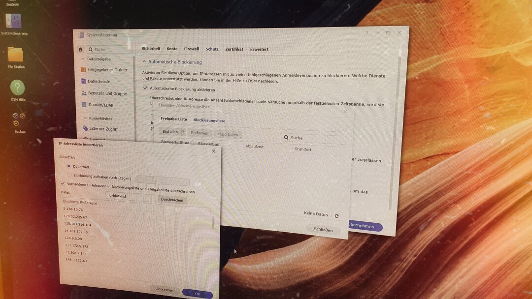 IP-Blacklist zum Eingrenzen von DDoS Angriffen